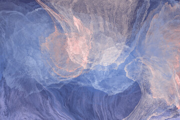 abstract background with paint, watercolor light blue and purple colored water, violet peachy fluid art with color layers, splash on surface, minimalistic space, luxury watercolor wallpaper