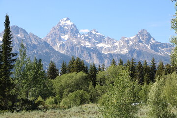 Grand Tetons from the Visitor Center, Grand Teton National Park, Wyoming
