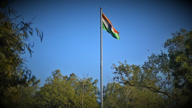 indian flag sly in the sky image