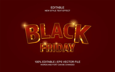 black friday Editable Text