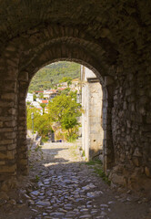 Fototapeta na wymiar Ruins of Old Castle in Old Bar, Montenegro
