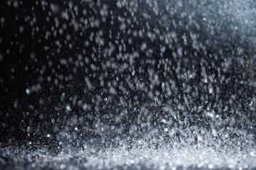 Abstract of christmas and bokeh light with glitter background