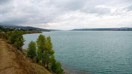 Tbilisi reservoir or The Tbilisi sea, beautiful landscape