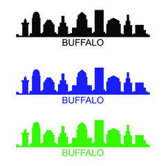 Fototapeta premium Buffalo skyline