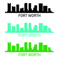 Fototapeta premium Fort worth skyline