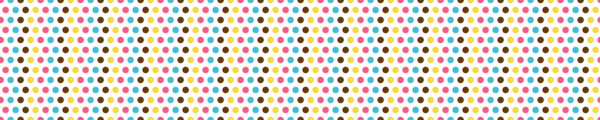 Seamless pattern with colorful dots