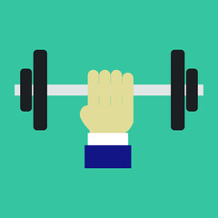 Hand weight illustrated