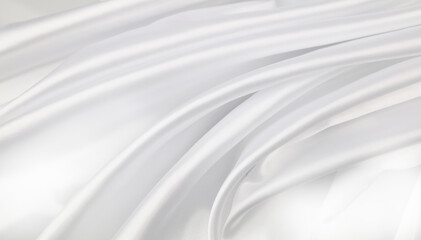 White silk fabric lines