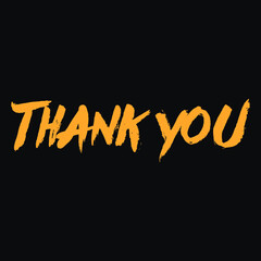 thank you Hand Lettering typography Print vector design