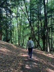 Obraz premium hiking the woods, Lori, Armenia