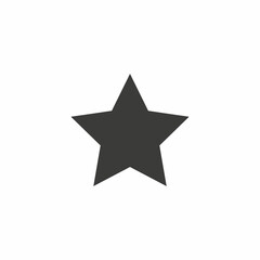 Obraz premium star icon vector on a white background