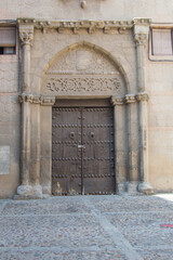 Fototapeta na wymiar Mudejar entrance of the house belonging to the Toledo family. In Toledo. Spain
