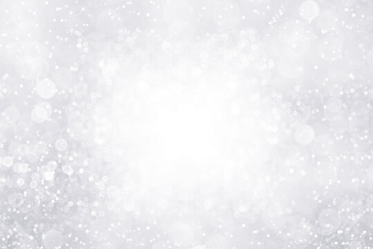 Fancy silver white glitter sparkle background for Christmas snow or anniversary