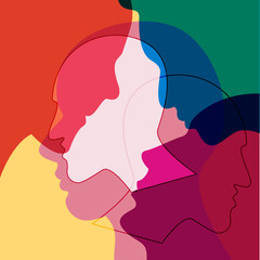 People, human concept.  Vector ilustration.