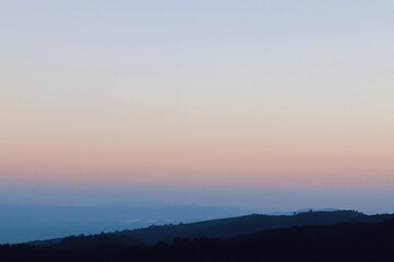 Fototapeta na wymiar Vanila Sky In Morning