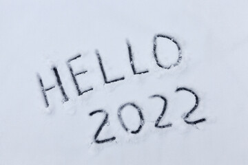the inscription about the new year 2022