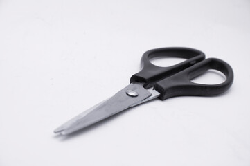 scissors on a white background. cutting object. stationery concept