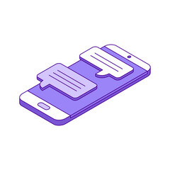 Chat Messages Smartphone Composition