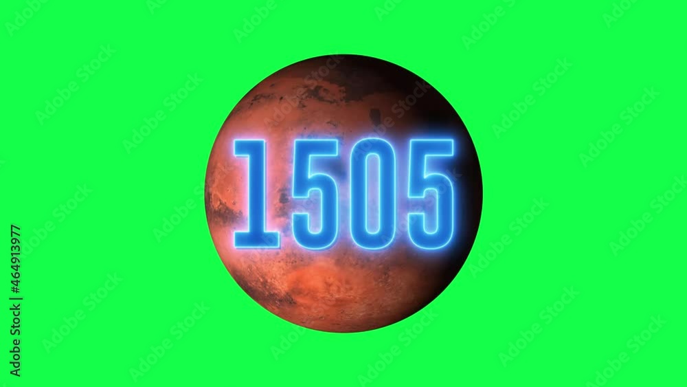 Canvas Prints evolution of mars planet 0 year to 2022. time lapse of ecology, rotation of red planet