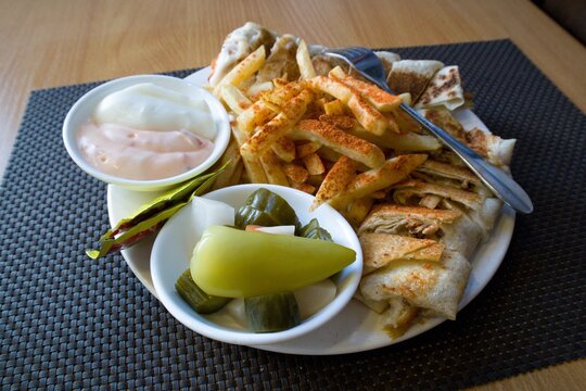 Chicken Shawarma In Wadi Musa, Jordan