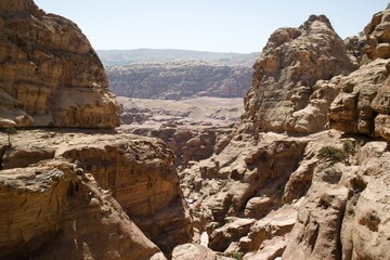 Sceneries of the ancient city of Petra, Jordan