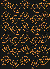 seamless pattern with elements halloween