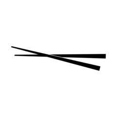 Chopstick icon logo vector