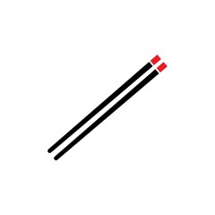 Chopstick icon logo vector