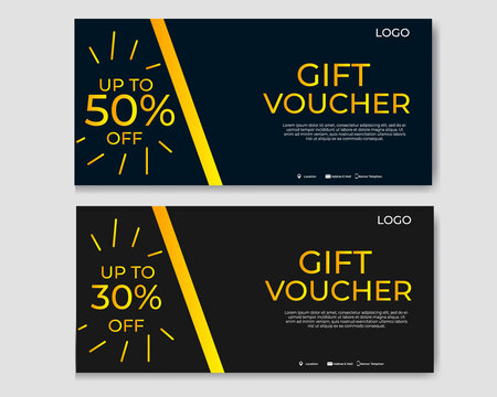 Discount voucher fast food template design.Discount voucher hamburger in template design.gift voucher template