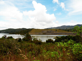 Selective focus of nature and landscape