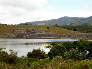 Selective focus of nature and landscape