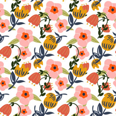 flowers pattern geometric art fashion minimal