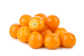 Cape gooseberry (physalis) isolated on white background.