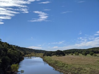 Fototapeta na wymiar Texas river - side view