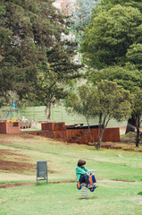 children playing soccer