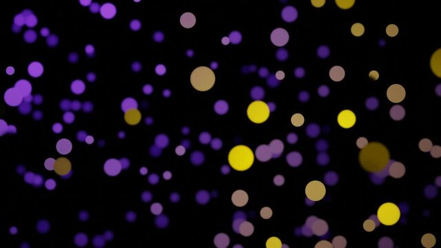 Abstract blur bubble animation with dark background
