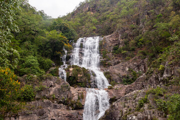 Fototapeta na wymiar Cachoeira do Candaru em Cavalcante, Goias