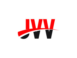 JVV Letter Initial Logo Design Vector Illustration