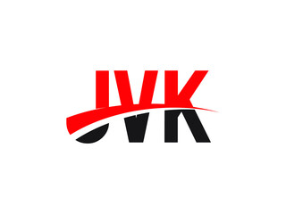 JVK Letter Initial Logo Design Vector Illustration