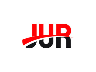 JUR Letter Initial Logo Design Vector Illustration