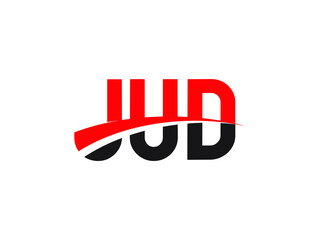 JUD Letter Initial Logo Design Vector Illustration