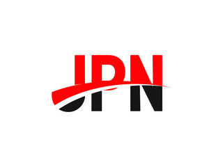 JPN Letter Initial Logo Design Vector Illustration