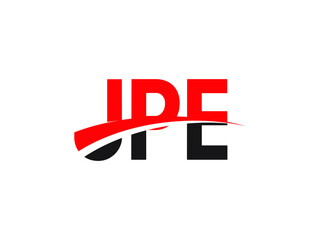 JPE Letter Initial Logo Design Vector Illustration