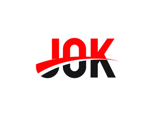 JOK Letter Initial Logo Design Vector Illustration