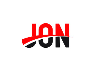 JON Letter Initial Logo Design Vector Illustration