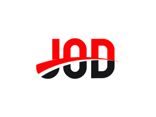 JOD Letter Initial Logo Design Vector Illustration