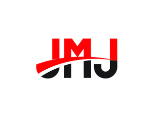 JMJ Letter Initial Logo Design Vector Illustration