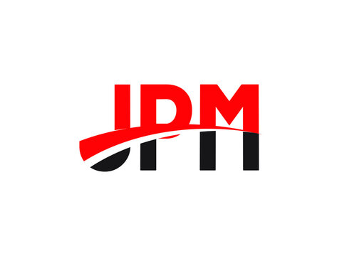 JPM Letter Initial Logo Design Vector Illustration