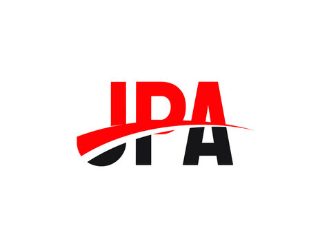 JPA Letter Initial Logo Design Vector Illustration