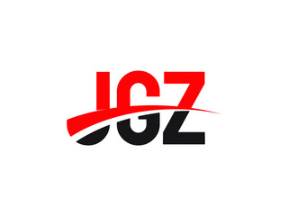 JGZ Letter Initial Logo Design Vector Illustration